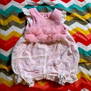 3-6 month pink romper